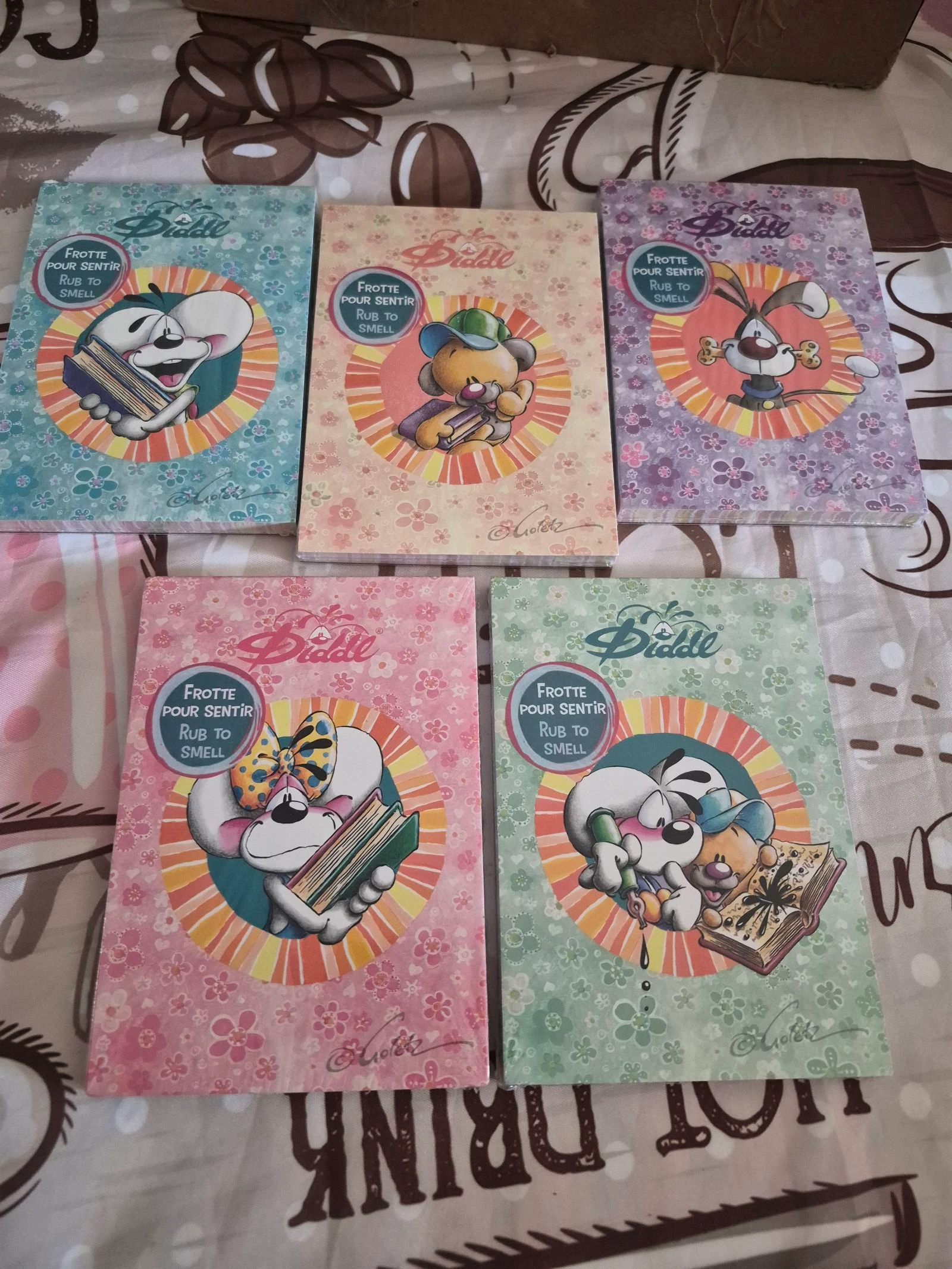 Lot de 5 blocs Diddl parfumés